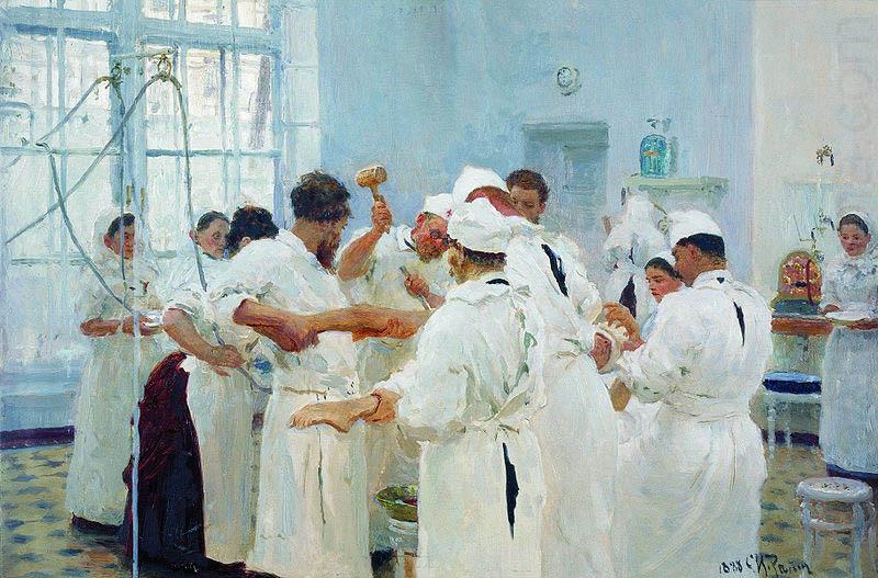 Ilya Repin The Surgeon Evgueni Vasilievich Pavlov in the Operating Theater china oil painting image